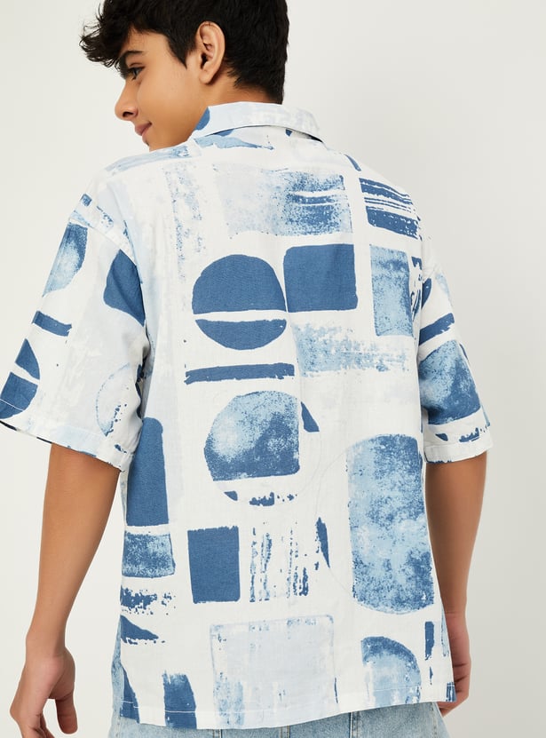 Boys Printed Resort Shirt