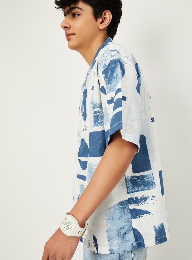 Boys Printed Resort Shirt