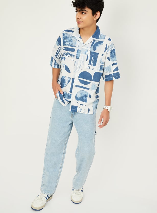 Boys Printed Resort Shirt