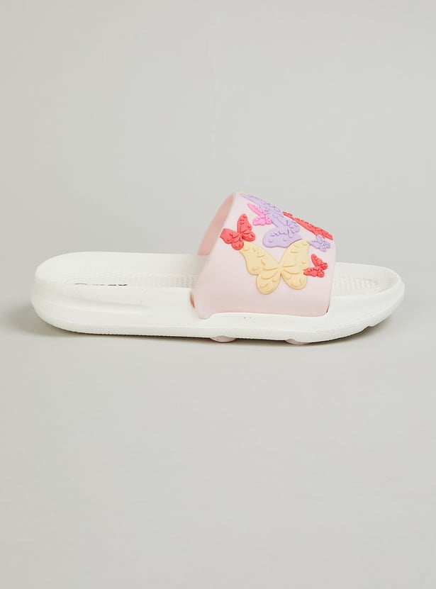 Girls Textured Sliders