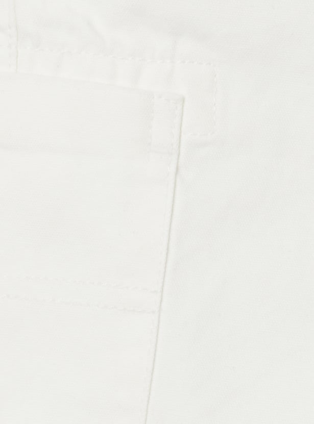 Boys Solid Cargo Shorts
