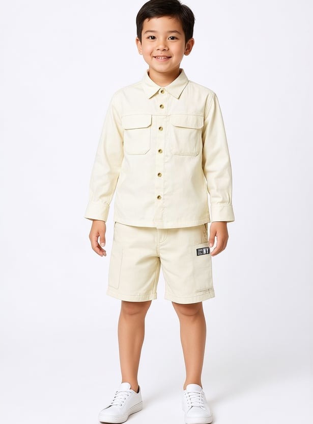 Buy Boys Textured Shirt Online at just Rs. 499.0