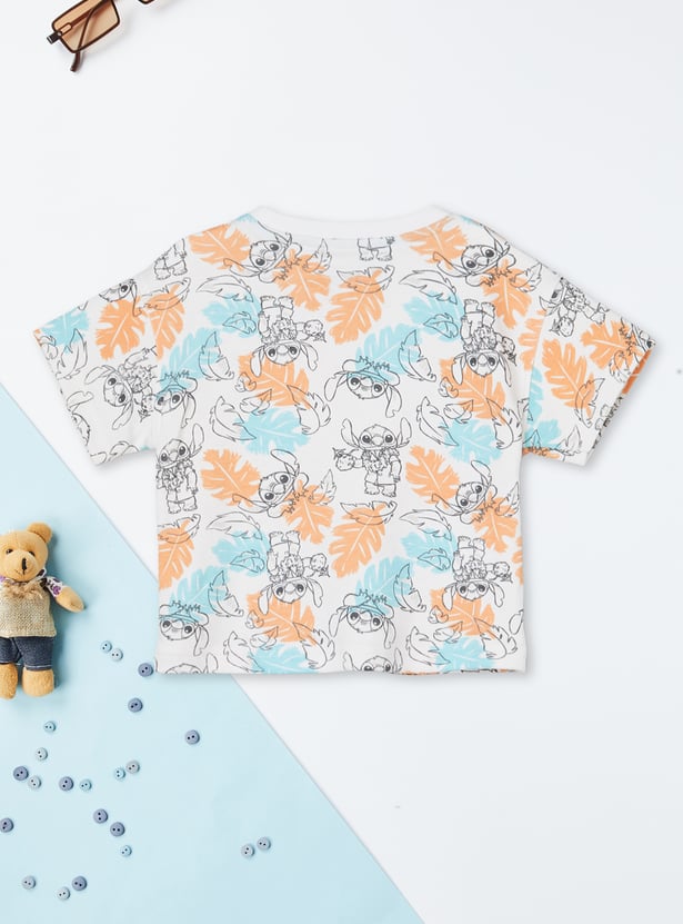 Boys Lilo & Stitch Print Shorts Set