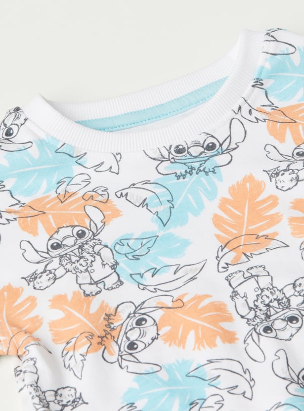 Boys Lilo & Stitch Print Shorts Set