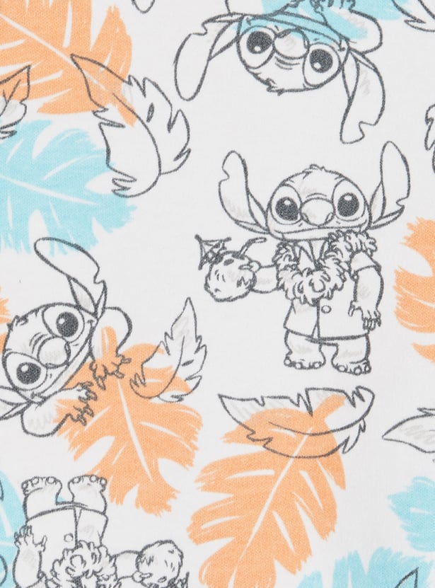 Boys Lilo & Stitch Print Shorts Set