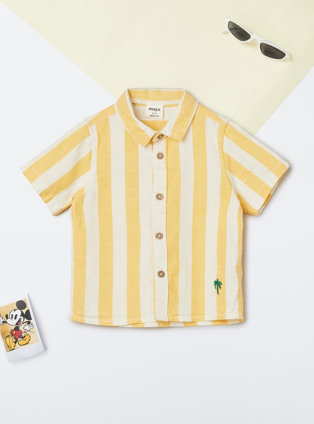 Boys Striped Shorts Set