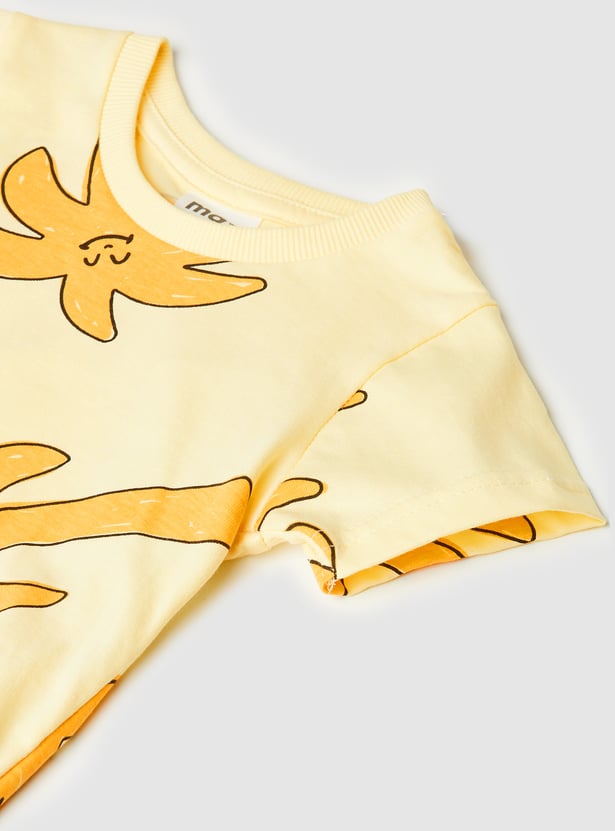 Boys Printed Shorts Set