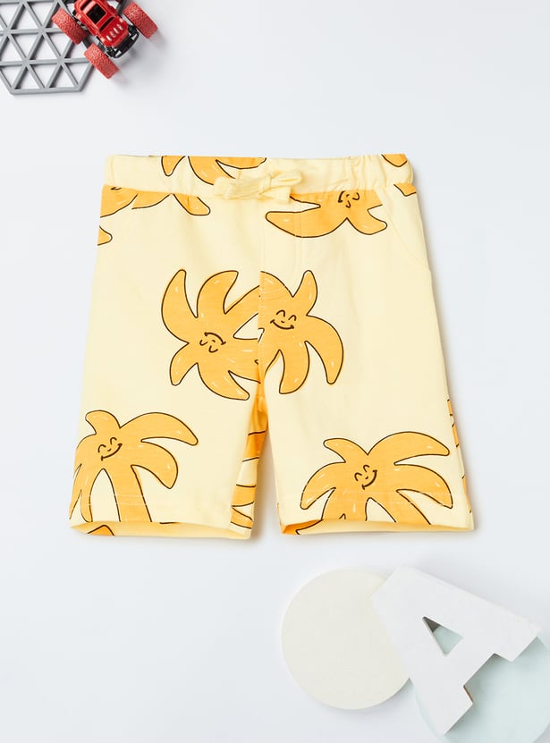 Boys Printed Shorts Set