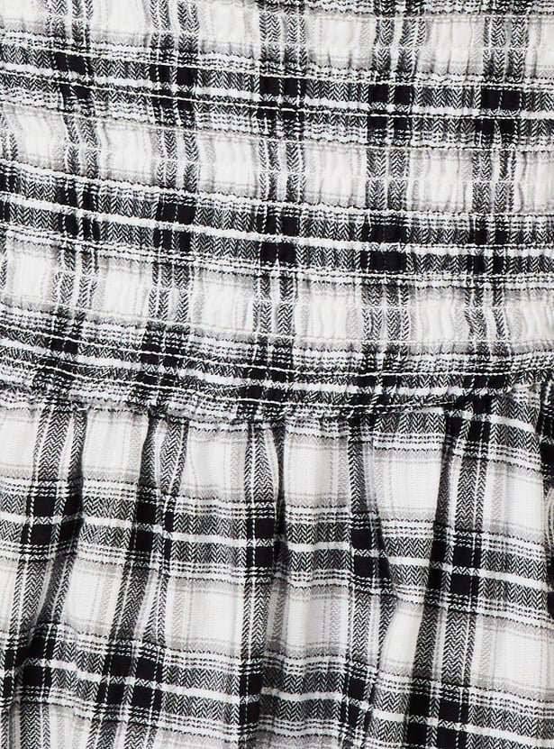 Women Checked A-line Dress