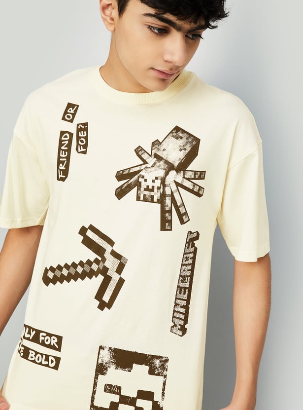 Boys Minecraft Printed T-shirt