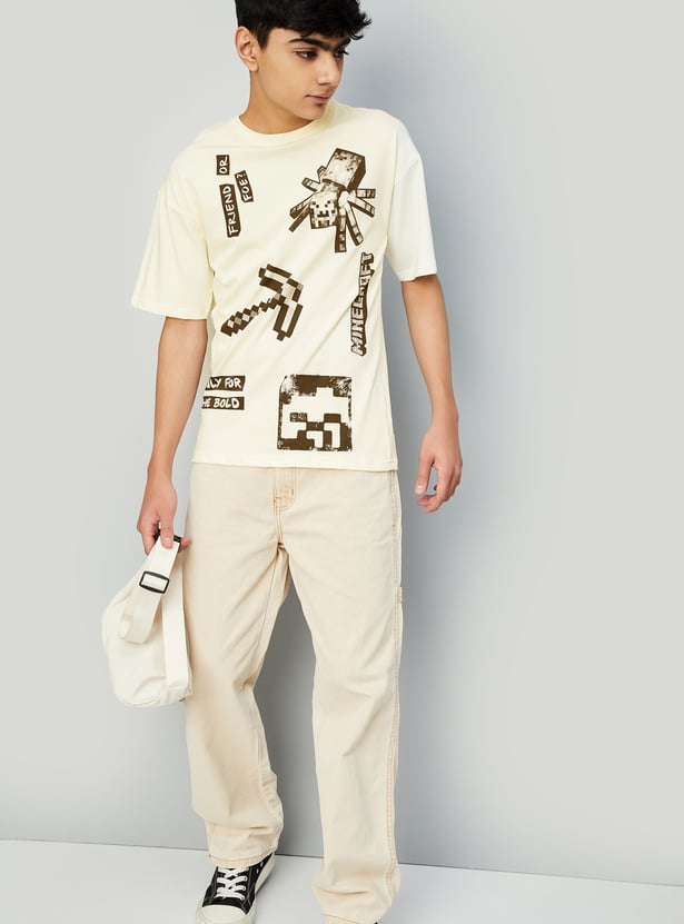 Boys Minecraft Printed T-shirt