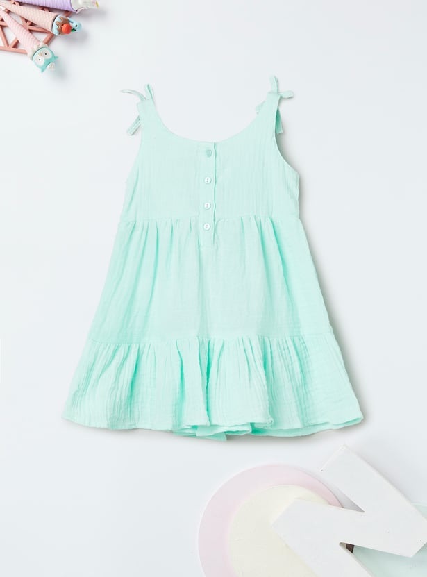 Girls Crochet Embroidered Dress