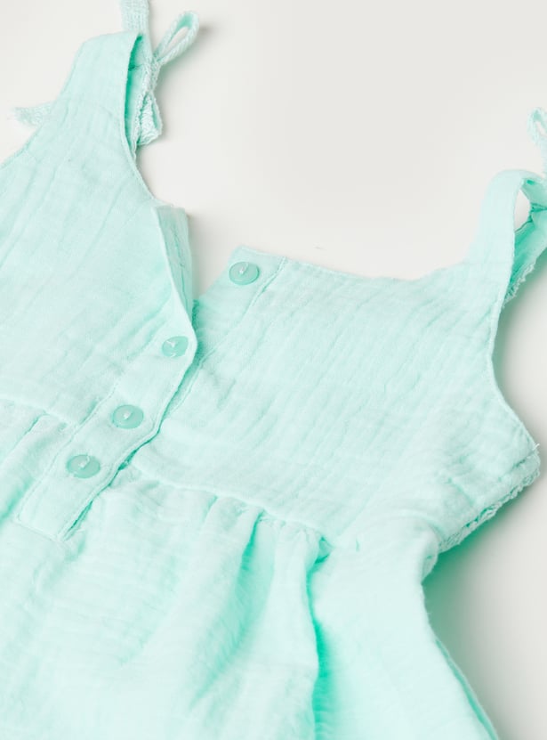 Girls Crochet Embroidered Dress