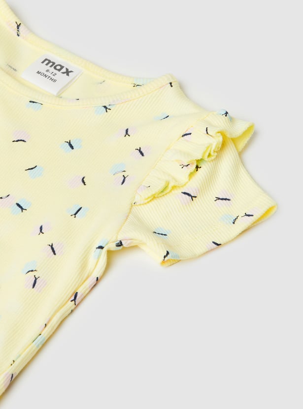 Girls Printed Top - Pack of 2