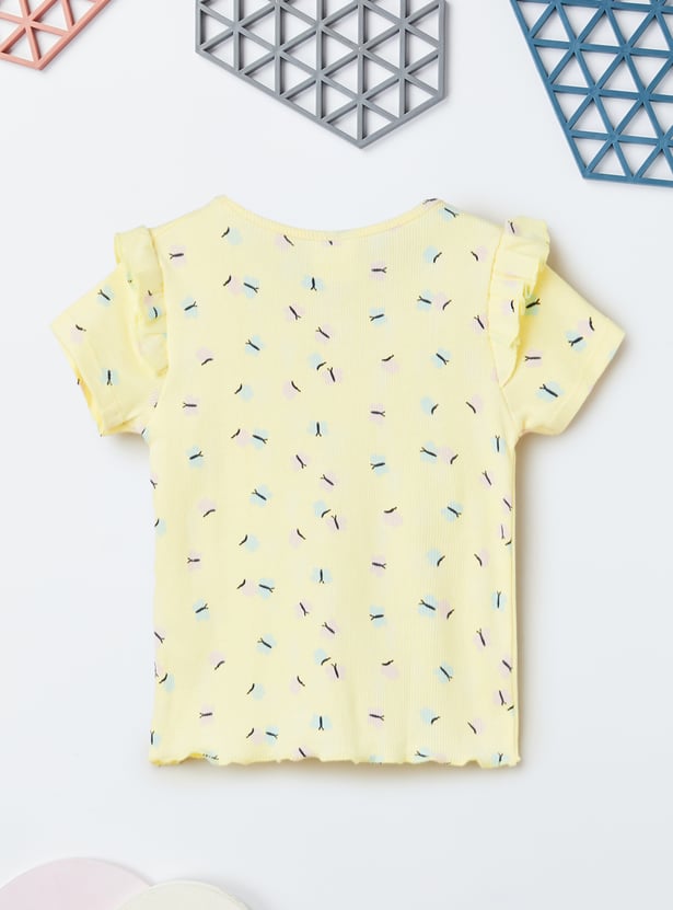 Girls Printed Top - Pack of 2