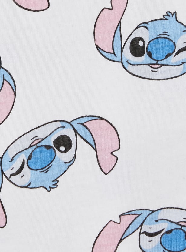 Girls Lilo & Stitch Print Shorts Set