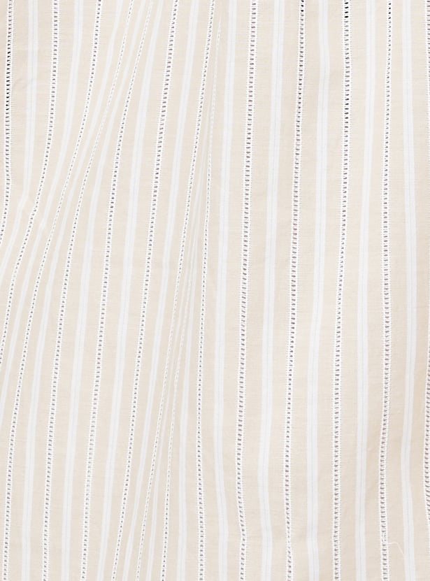 Women Striped Oversized Shirt