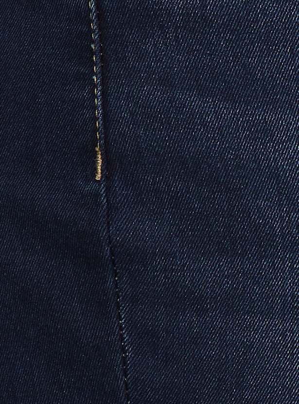 Women Washed Kick Flare Jeans