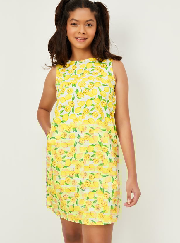 Girls Printed Shift Dress
