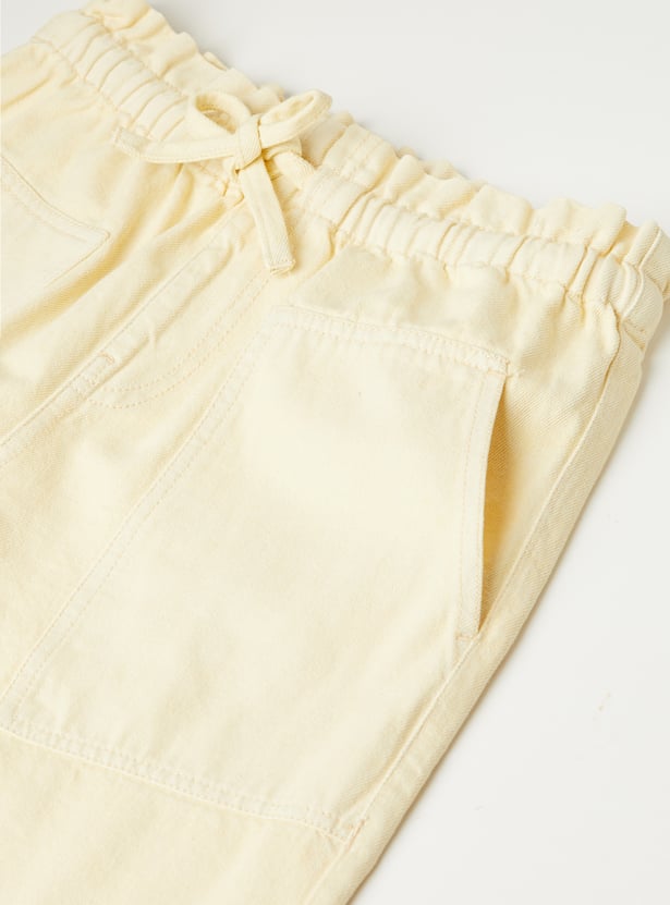 Girls Solid Track Pants