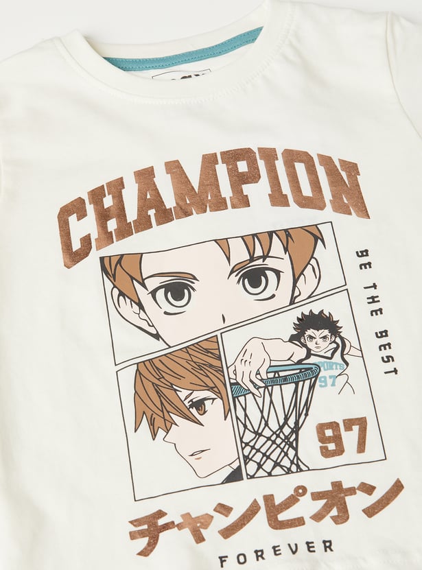 Boys Graphic Print T-shirt