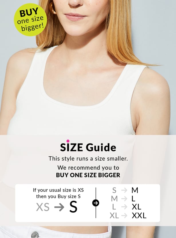 ALAYA F x URB_N Women Ribbed Tank Crop Top