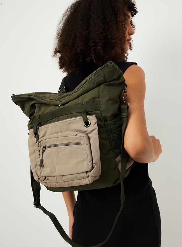 Women Colourblock Backpack