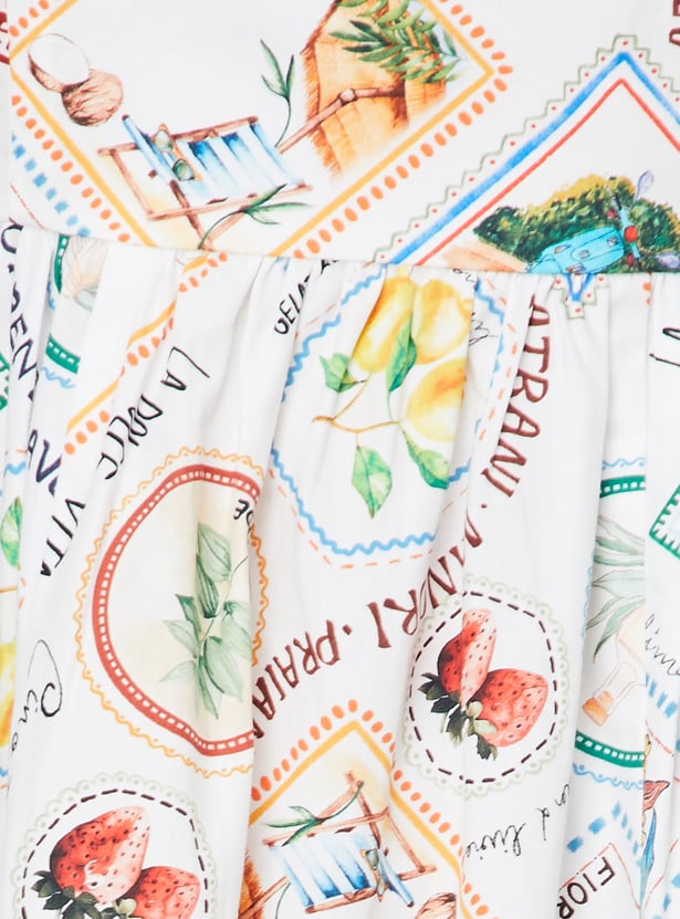 Kalki x Max Women Printed Fit & Flare Midi Dress