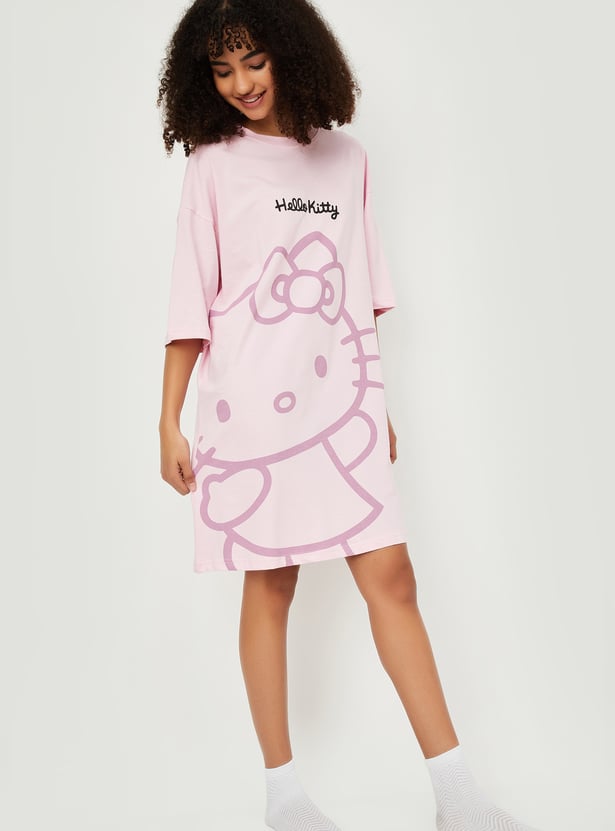 Women Hello Kitty Printed Chemise