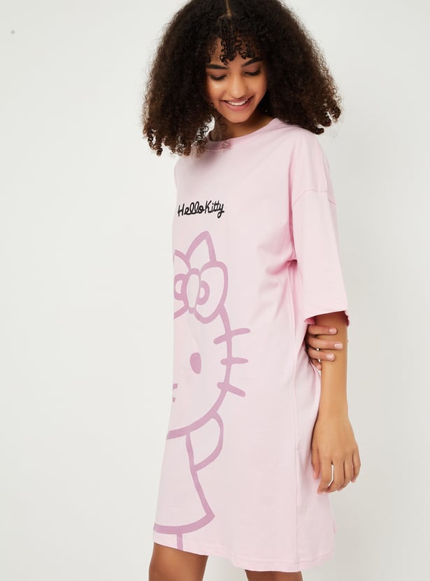 Women Hello Kitty Printed Chemise