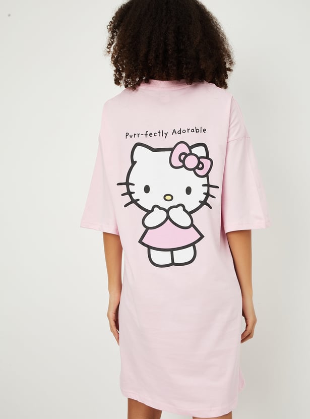 Women Hello Kitty Printed Chemise