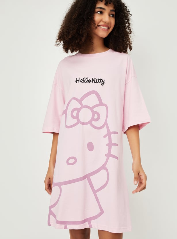 Women Hello Kitty Printed Chemise