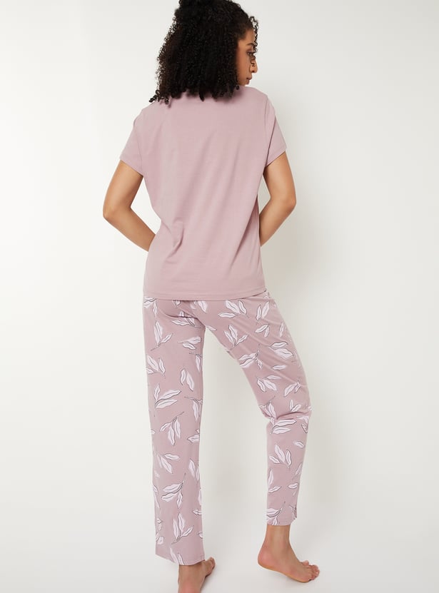 Women Printed PJ Set
