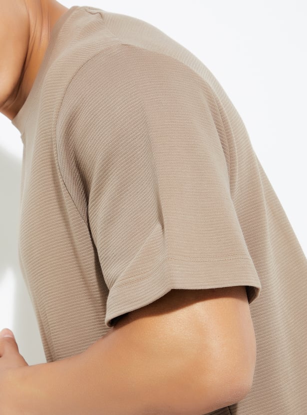URB_N Men Textured T-shirt