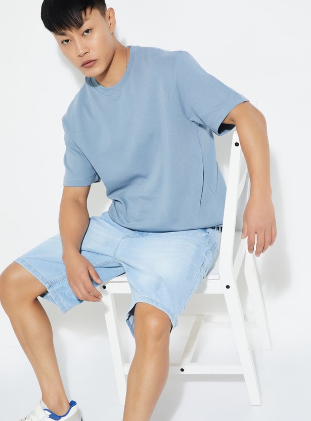 URB_N Men Textured T-shirt