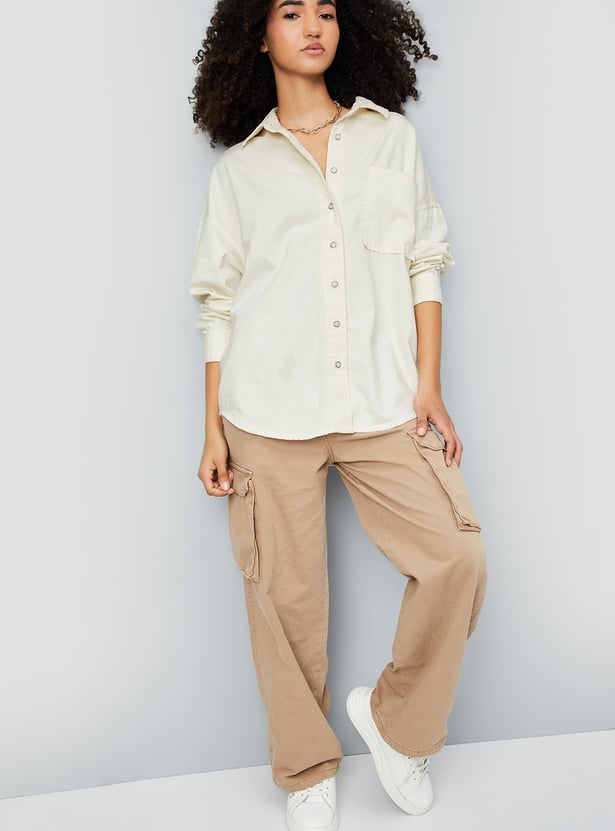 【新品】imperf Vintage Satin Shirt Ecru 新品】imperf Vintage Satin Shirt Ecru TOPS – FabFindsbySarah