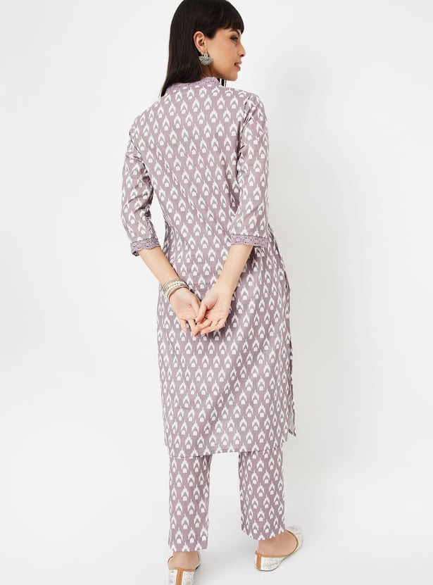 Women Printed Straight Kurta Set