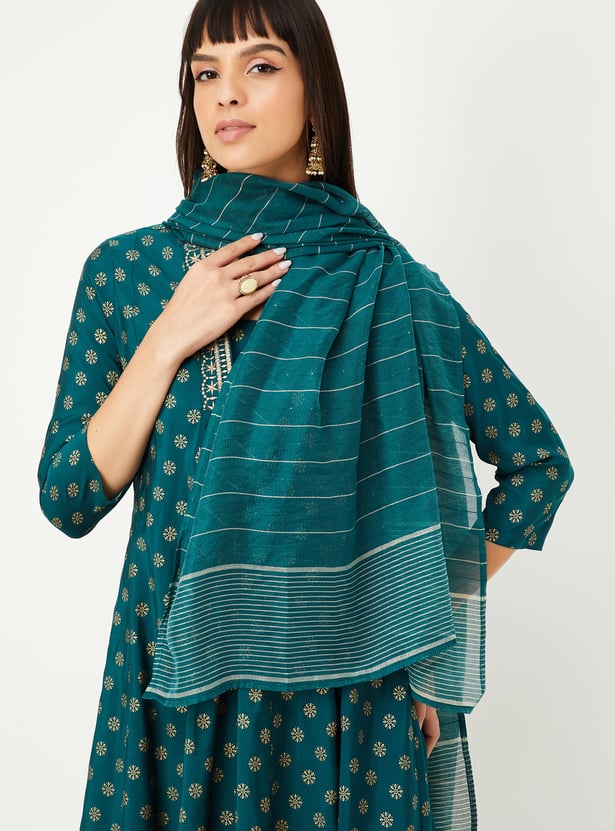 Women Embroidered A-line Kurta Set