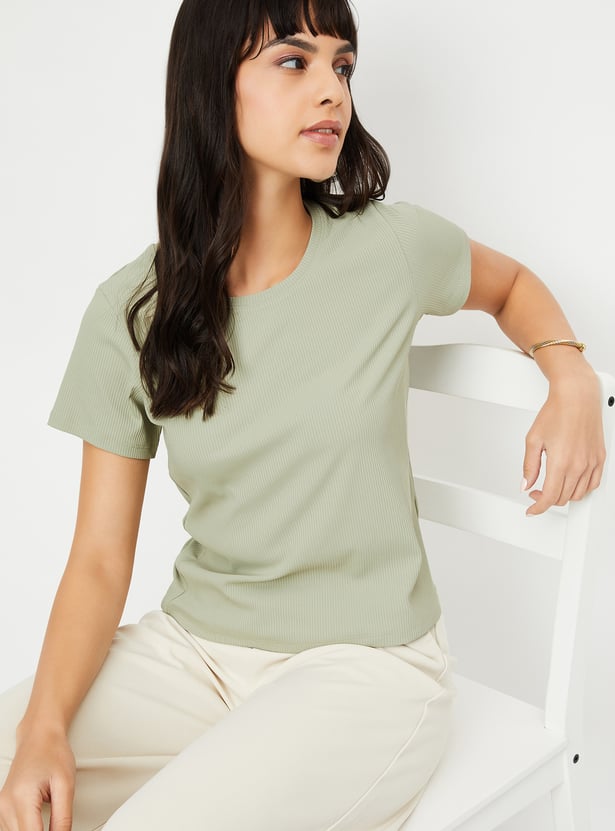 Women Ribbed T-shirt