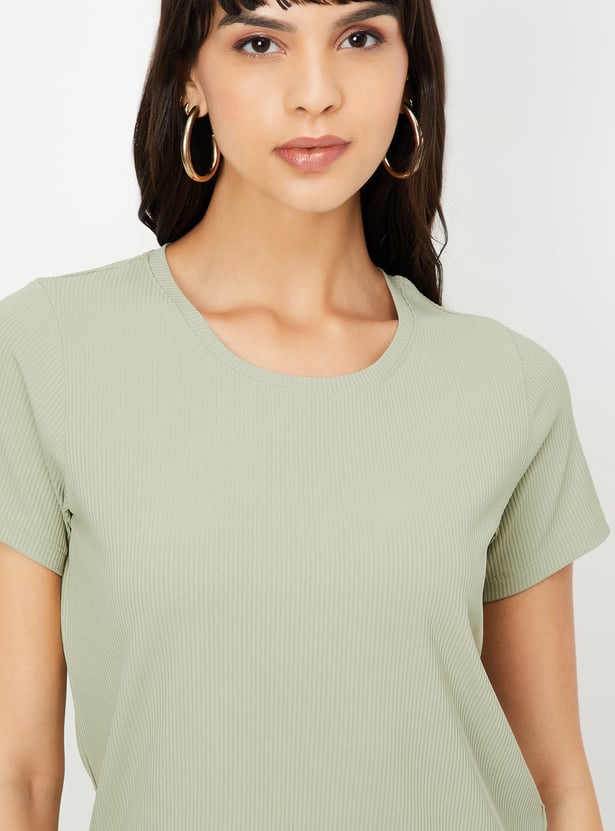Women Ribbed T-shirt