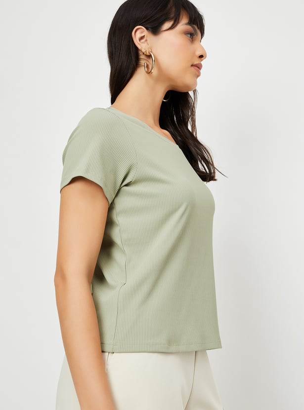 Women Ribbed T-shirt