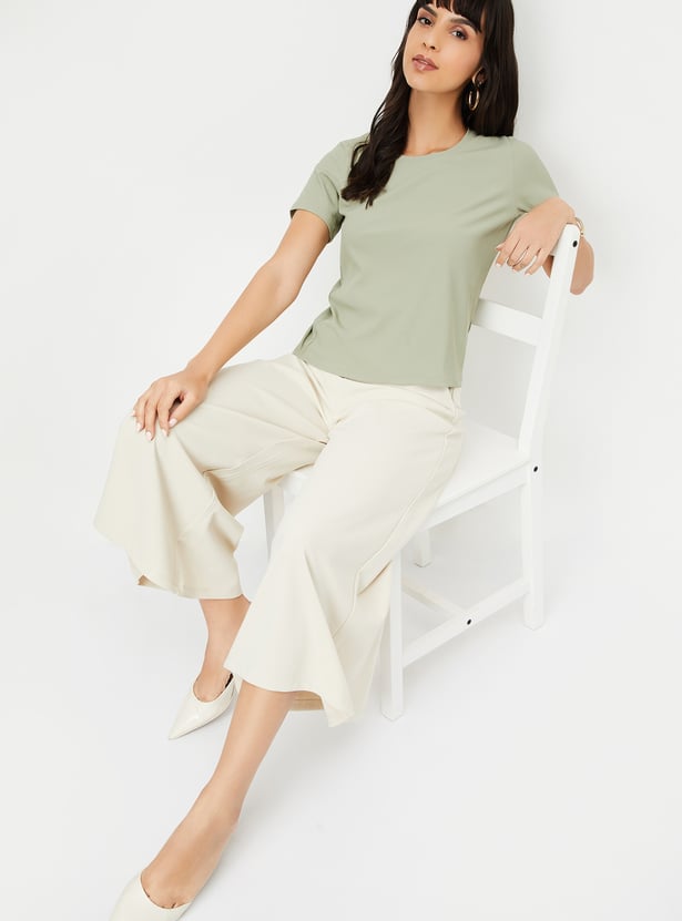 Women Ribbed T-shirt