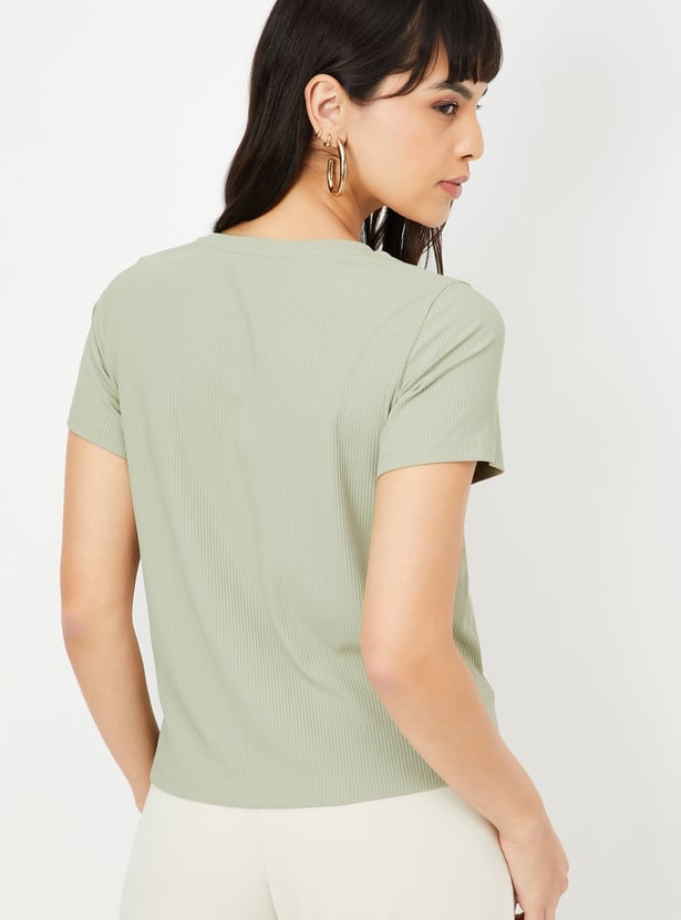 Women Ribbed T-shirt