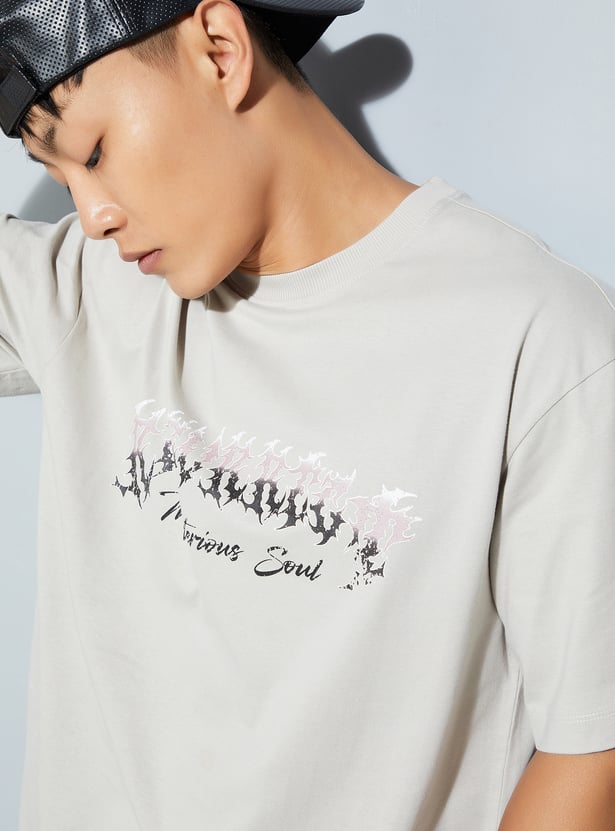 URB_N Men Printed Oversized T-shirt