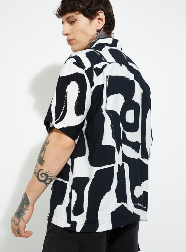 URB_N Men Printed Relaxed Fit Shirt