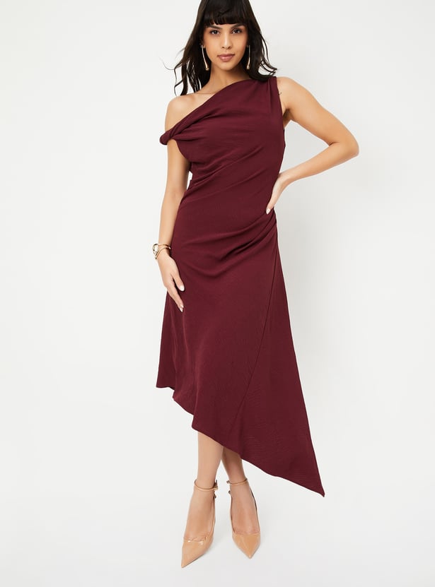 Kalki x Max Women Asymmetric Dress with Gathers