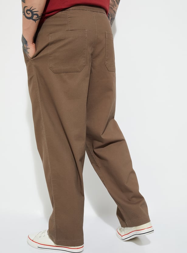 URB_N Men Solid Loose Fit Trousers