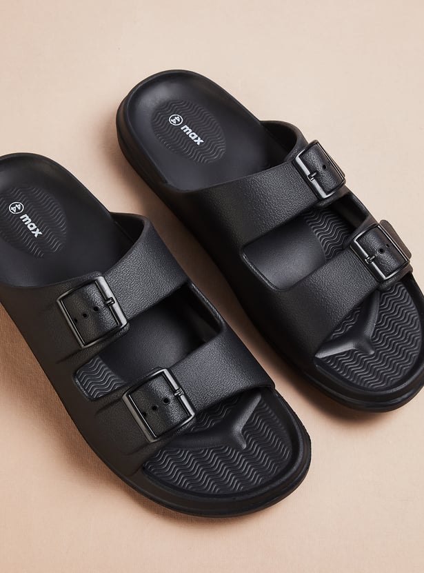 Men Dual Strap Sliders