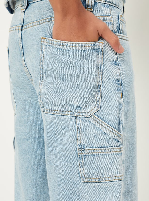 Boys Washed Slim Fit Jeans