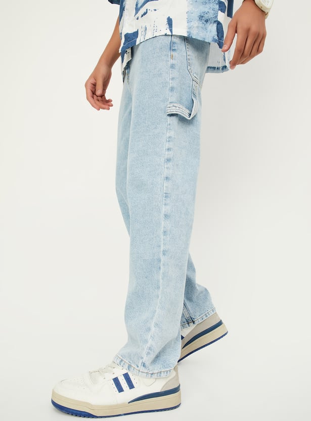 Boys Washed Slim Fit Jeans